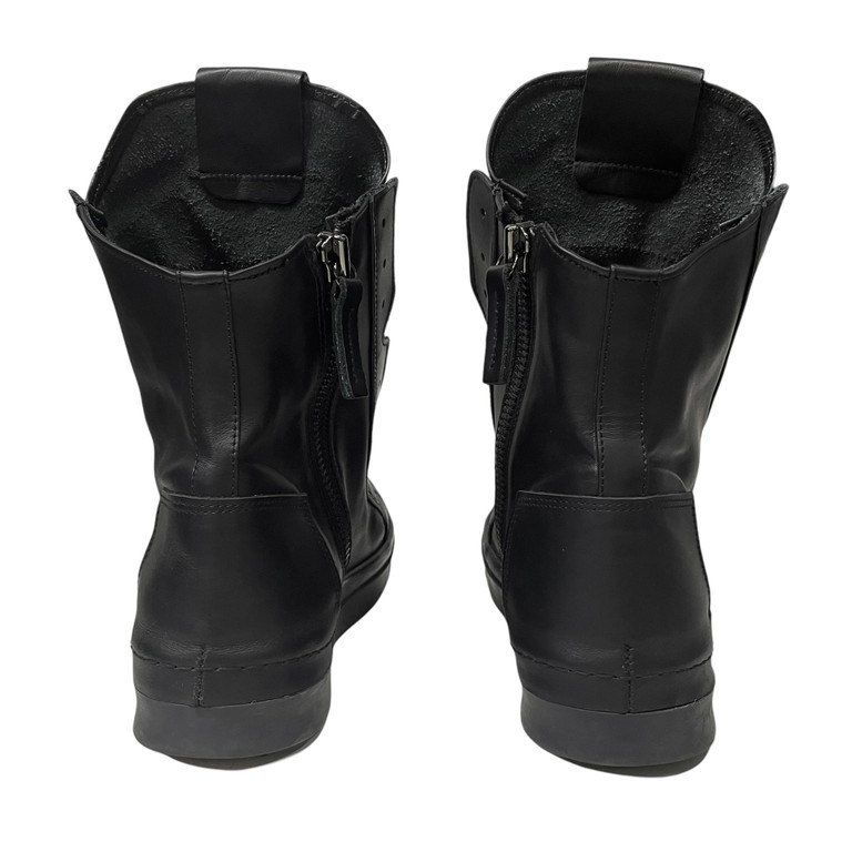 CINZIA ARAIA レザー スニーカー ダブル サイドジップ ハイカット CINZIA ARAIA レザー スニーカー ダブル サイドジップ