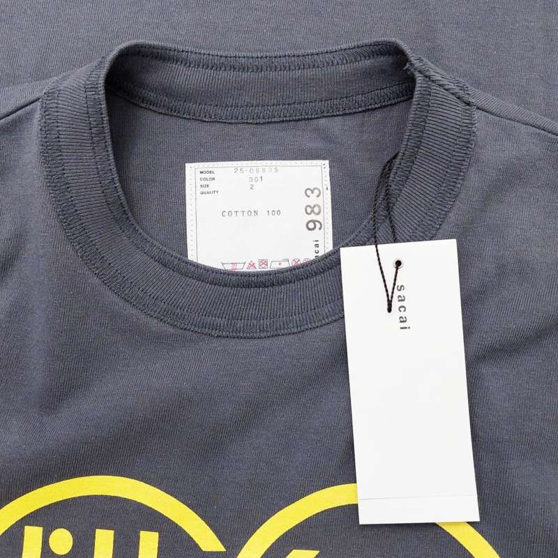 サカイsacai 希少なオシャレカットソー　新品タグ付き サカイ sacai タグ付き 25SS Print T-Shirt Tシャツ カットソー