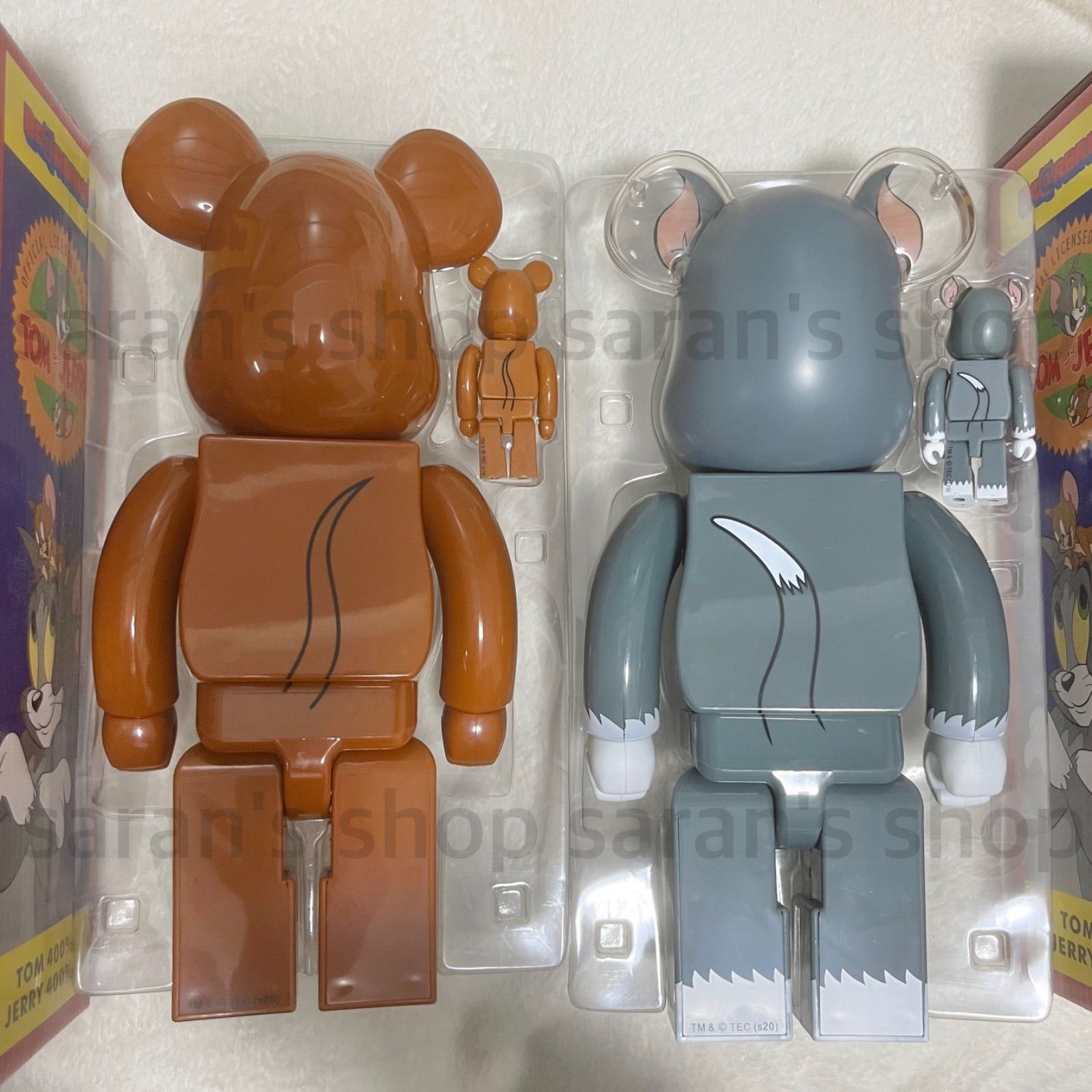 割引価格】ベアブリック BE@RBRICK 400% 100% TOM and JERRY トムとジェリー 100.400 2体ずつセット - メルカリ