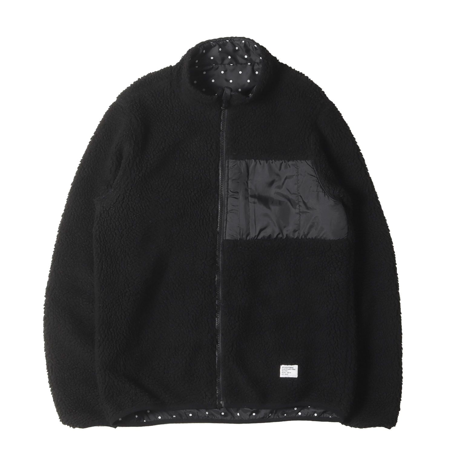 Stussy フリースジャケット ブラック Stussy ステューシー ブラック 