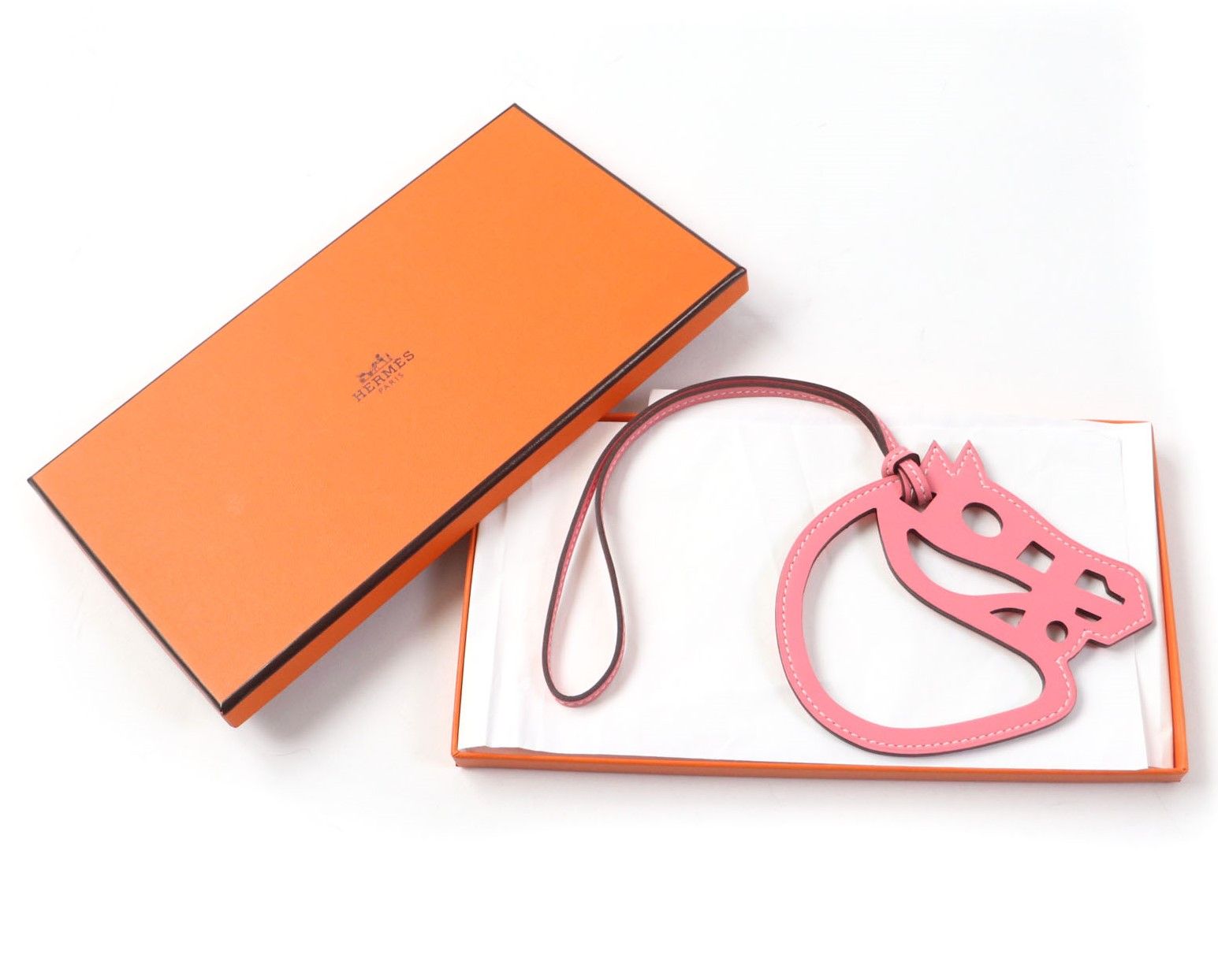 極美品 HERMES エルメス パドックシュバル ローズアザレ ヴォー