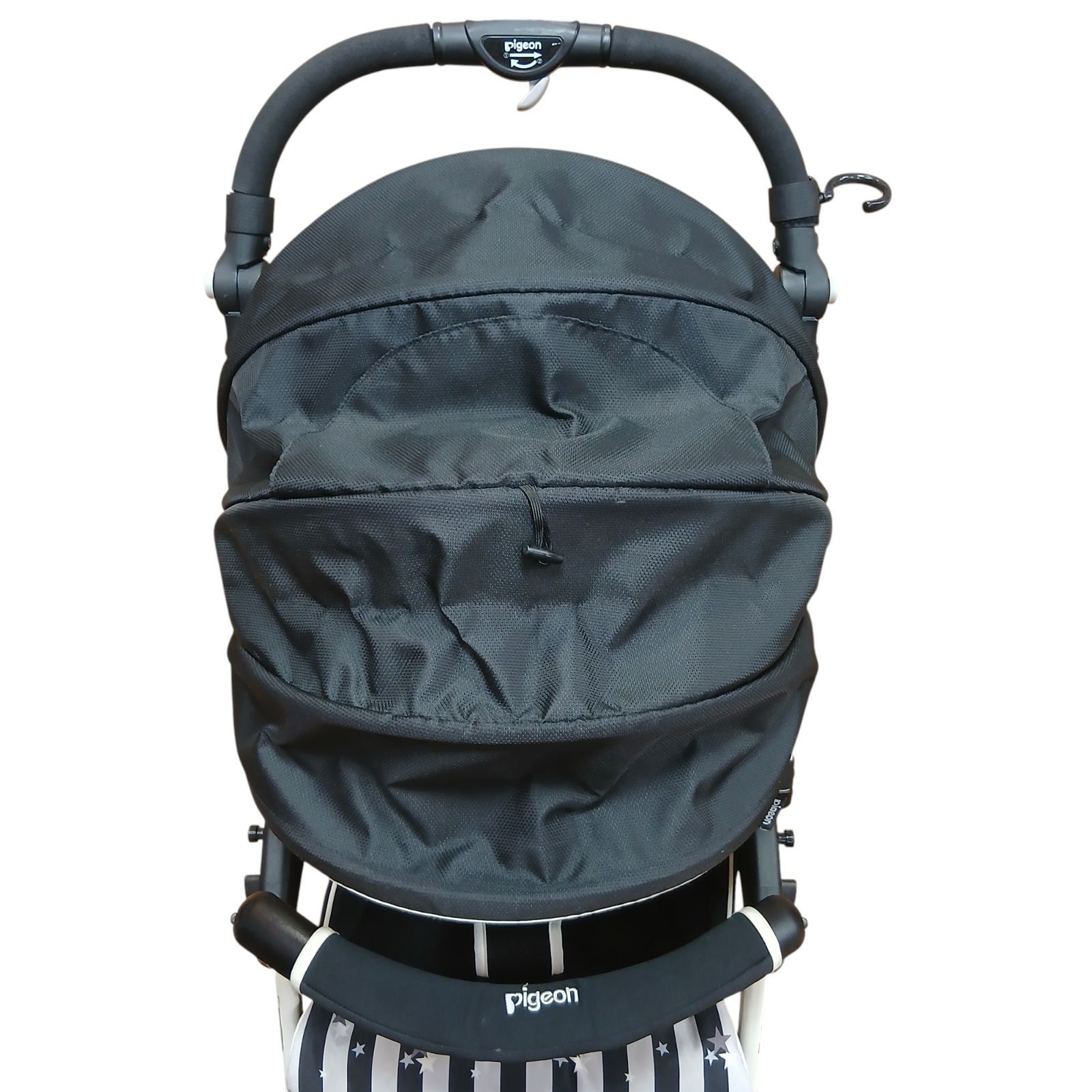 Pigeon 折りたたみベビーカー ブラック 美品］ピジョン 軽量折りたたみ