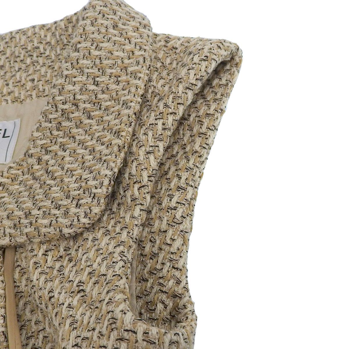 4039) シャネル CHANEL ベスト ジレ ジャケット シルク ウール