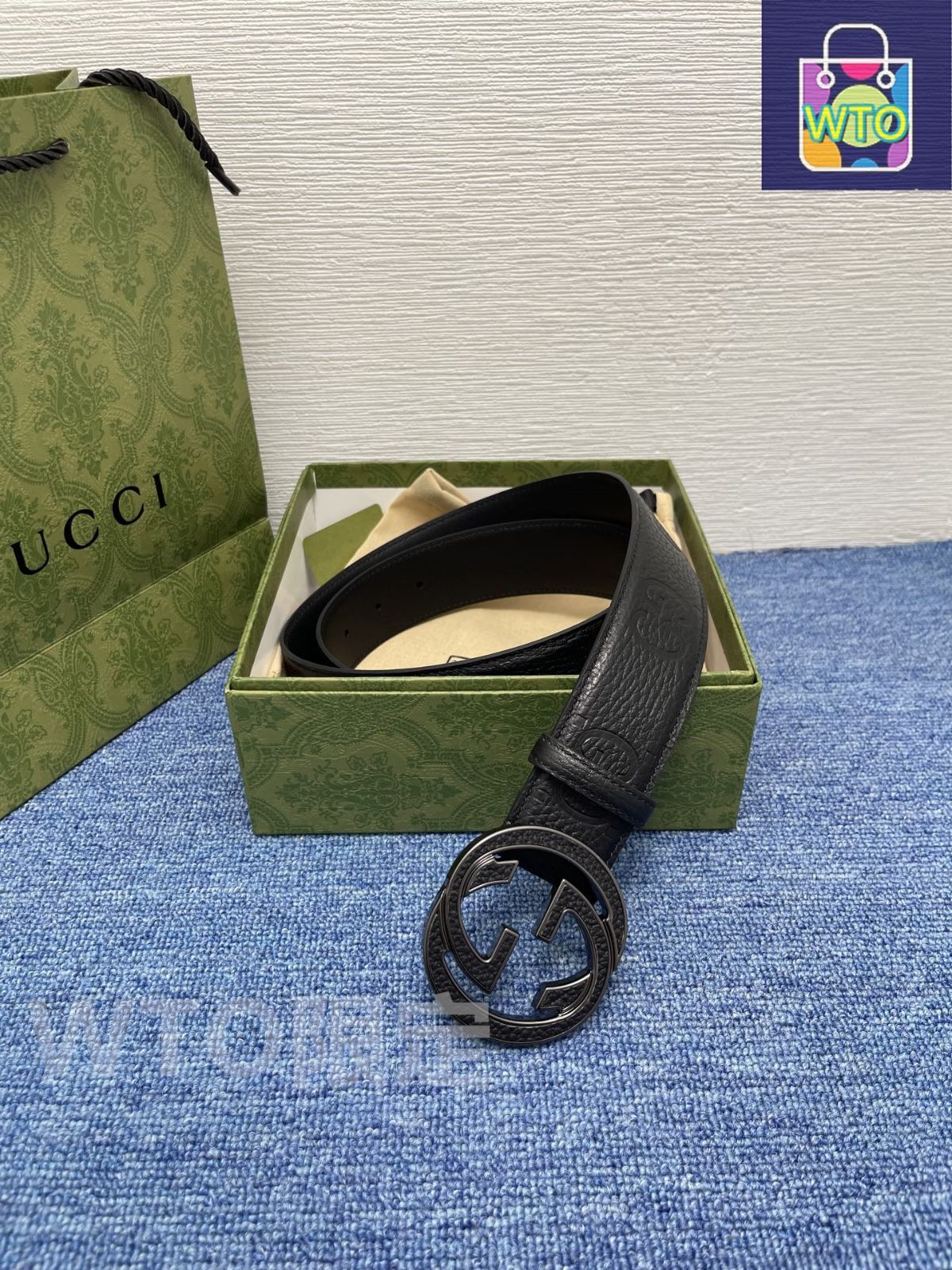 今日特価】Gucci Signature ダブル G バックル 本革ベルト