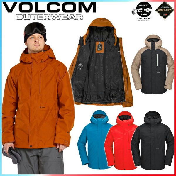 24-25 VOLCOM/ボルコム DUA GORE-TEX jacket メンズ レディース 防水ジャケット ゴアテックススノーボードウェア スノーウェアー 2025