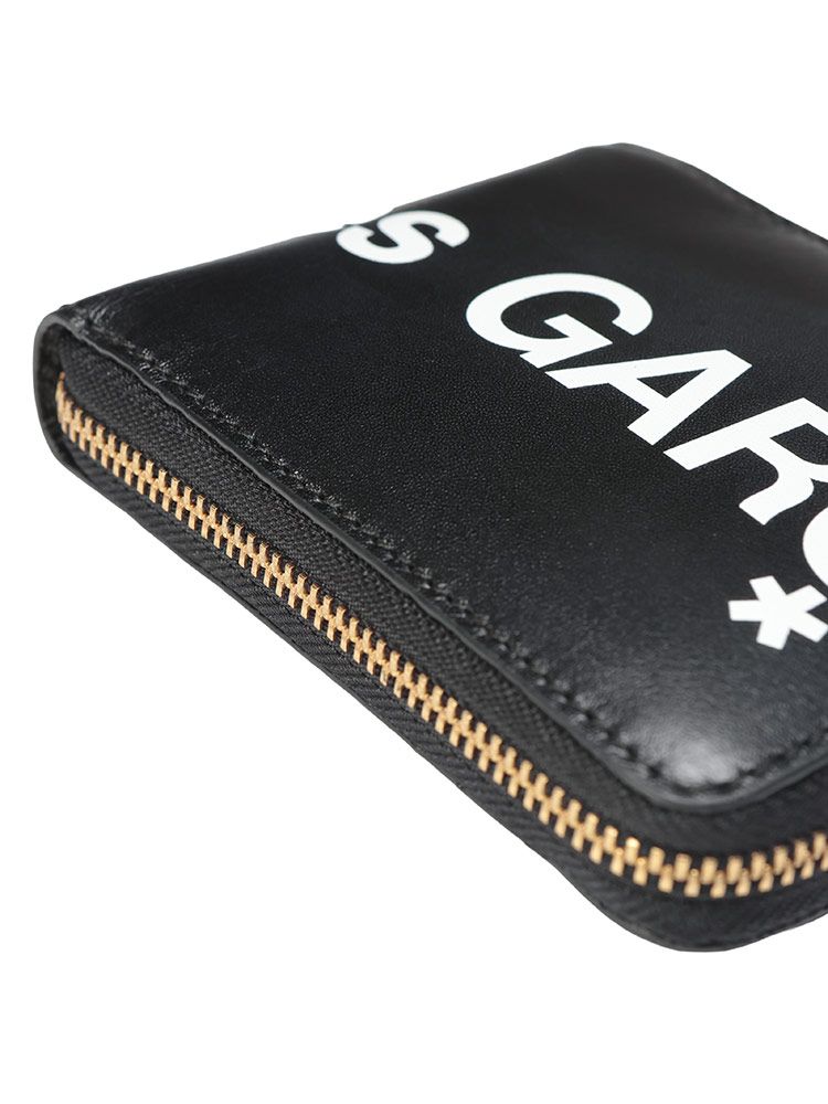  comme des garcons コムデギャルソン ロゴプリント ジップ 二つ折り財布 HUGE LOGO その他 折り財布