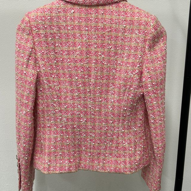 【渋谷並木橋店】CHANEL シャネル テーラードジャケット レディース ココマーク スタッズボタン ベージュ ウール 38 P22217  SAランク【中古】【2025CH】