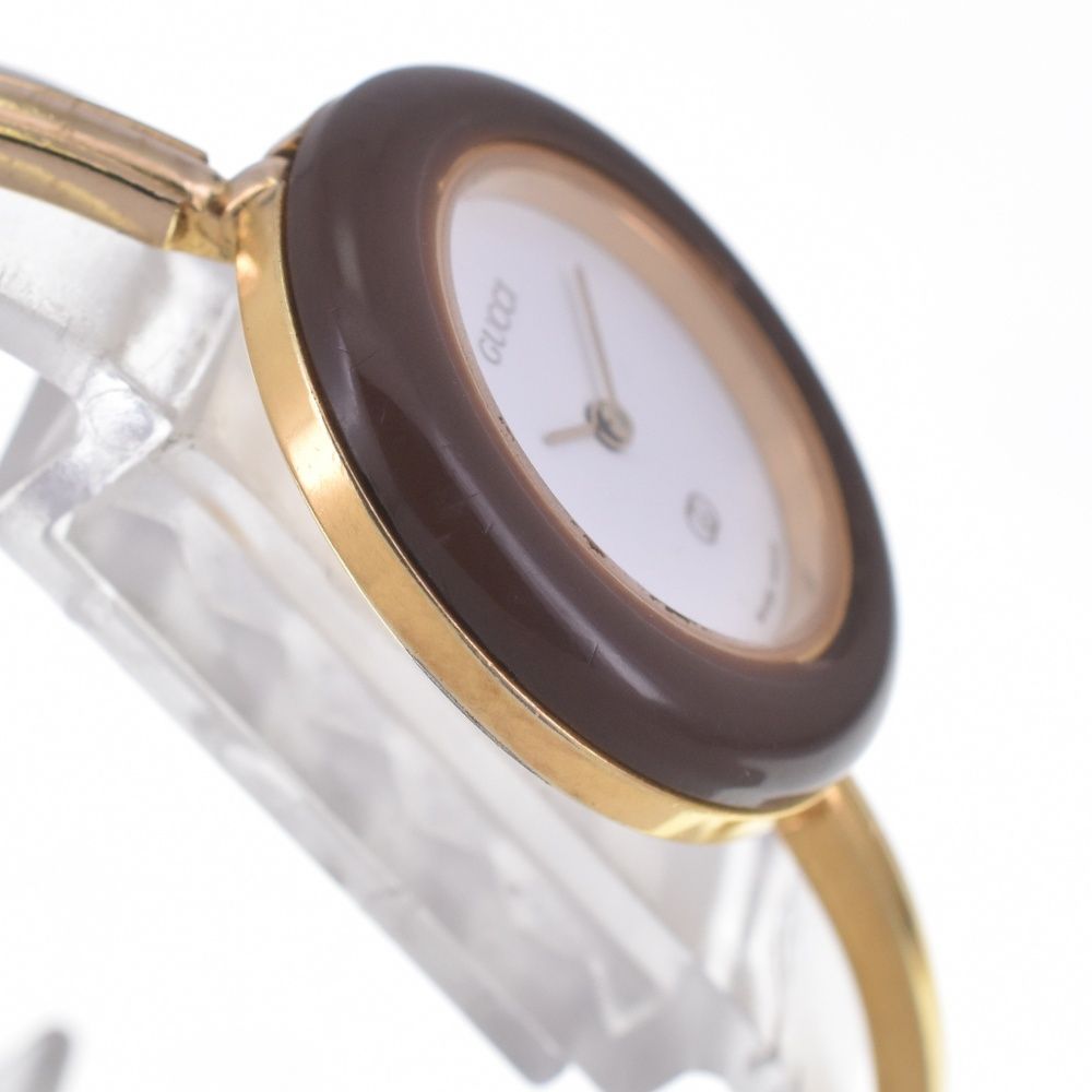 グッチ GUCCI 1100-L チェンジベゼル GP クォーツ レディース 内箱付き