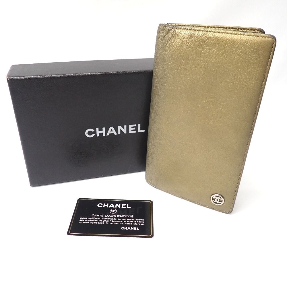 FtTh999902 シャネル 二つ折り財布 二つ折り長財布 ココマーク ゴールド系 CHANEL