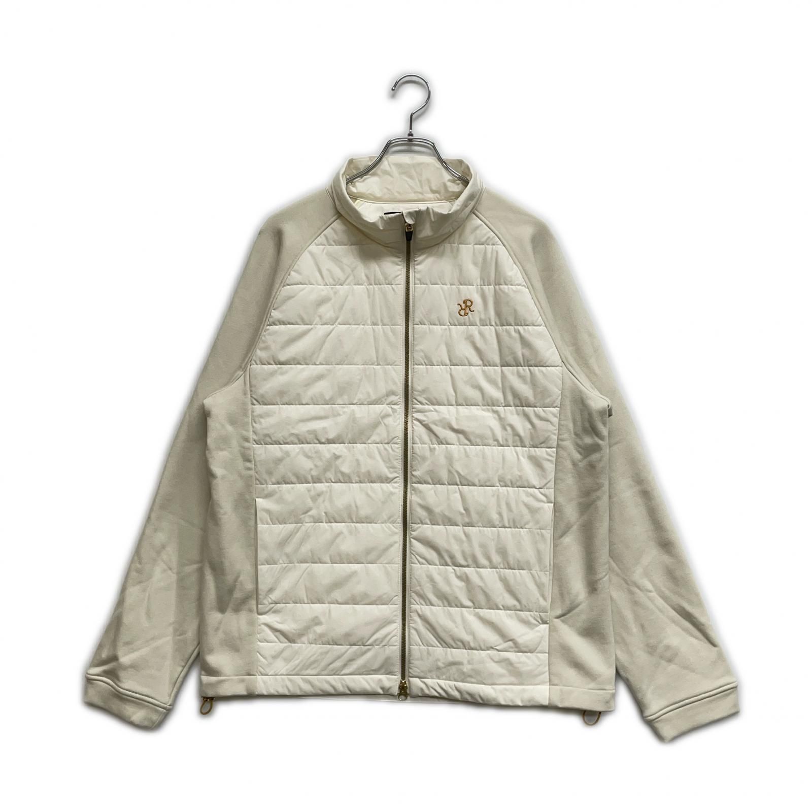 メンズ レザレクション Resurrection フルジップアウター XXL オフホワイト 白 中綿 ストレッチ ダブルジップ
