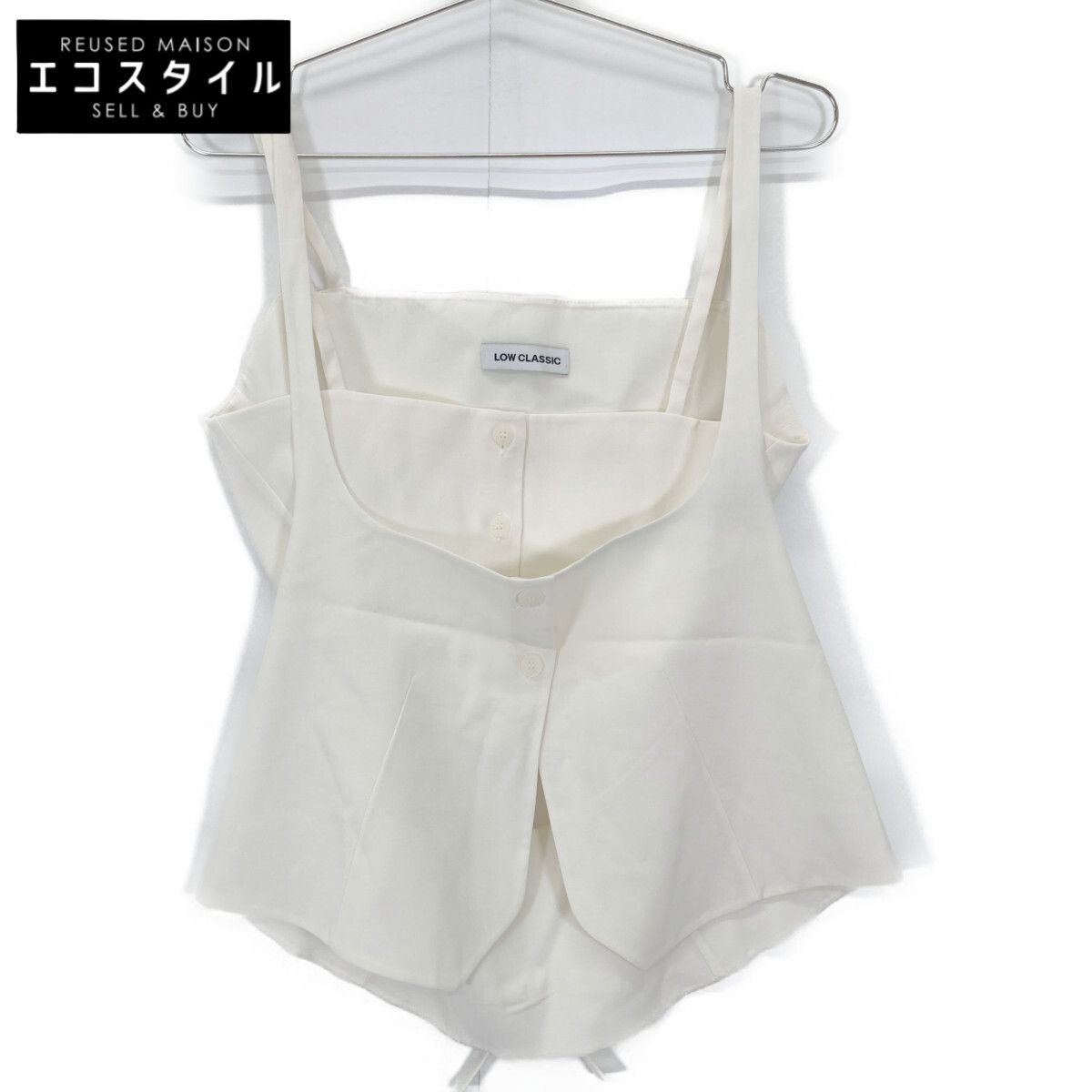 LOW CLASSIC ロウ クラシック LOW22SS_OO02IV Buy Tops Low Classic double vest S