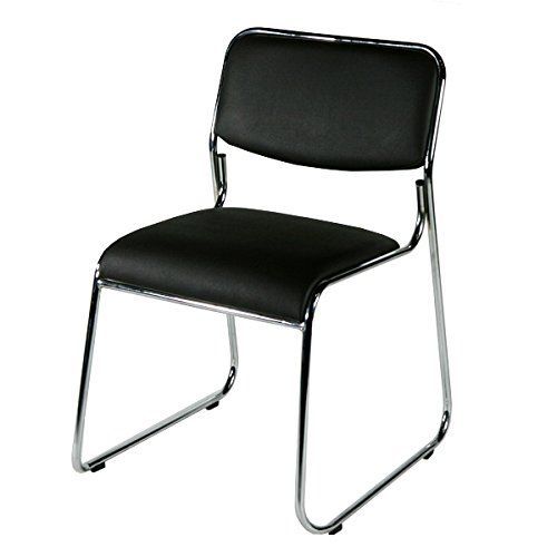 6脚セット ミーティングチェア 会議イス 会議椅子 スタッキングチェア パイプチェア パイプイス パイプ椅子 1146set 114-6set-samazama (選択:ブラック)