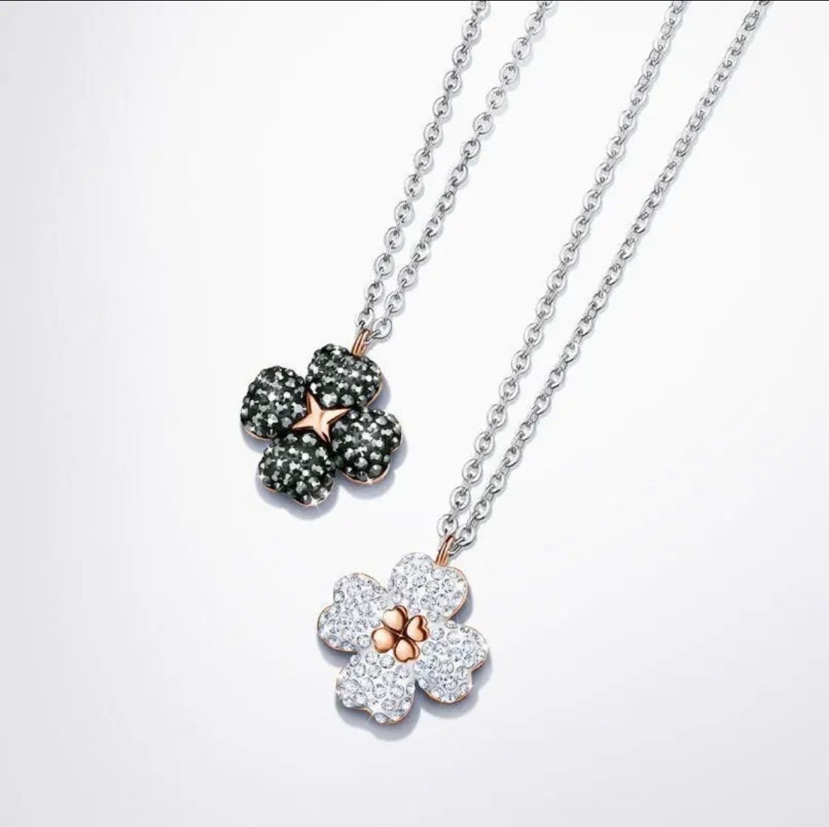 SWAROVSKI スワロフスキー クローバー 2way ペンダント ネックレス