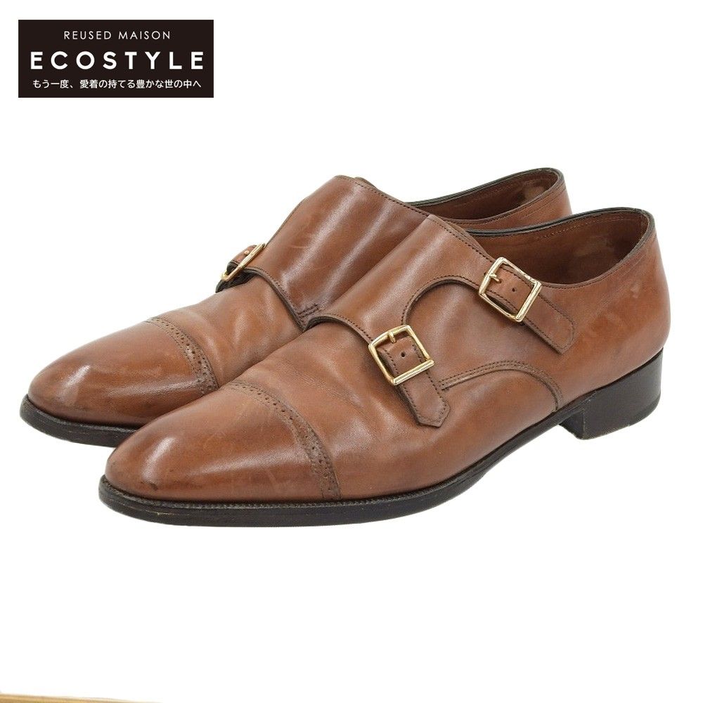 在庫特価品 JOHN LOBB◇DEBEE/ダブルモンクストラップ/内側ダメージ有