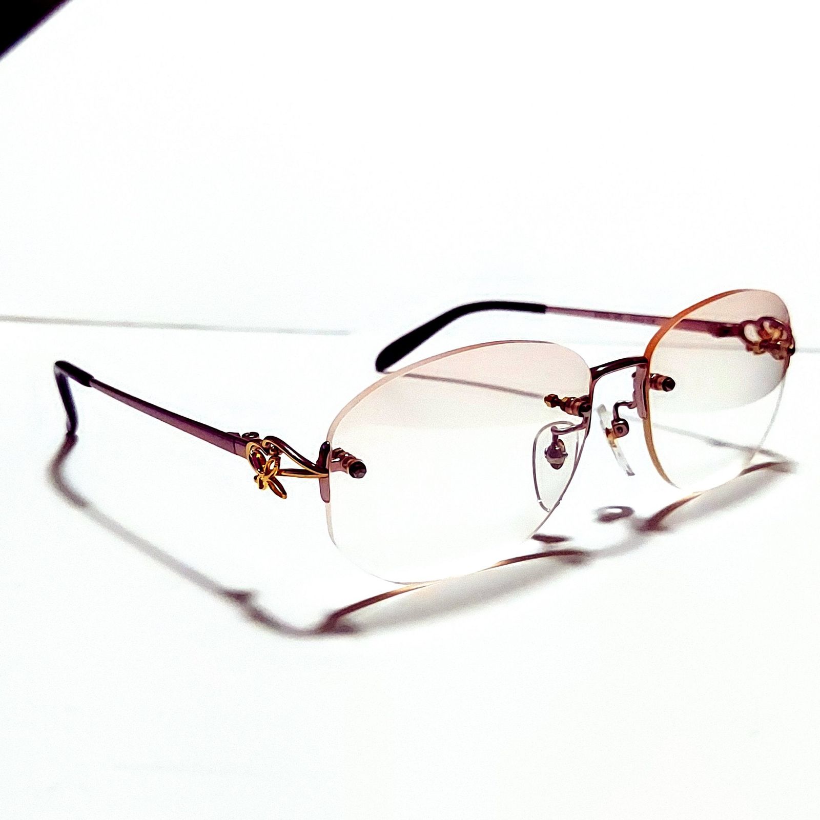 No.1468+メガネ　Charmant　k18 刻印有り 【度数入り込み価格】 No.1468メガネ Charmant K18 刻印有り 【度数入り込み価格】 - メルカリ