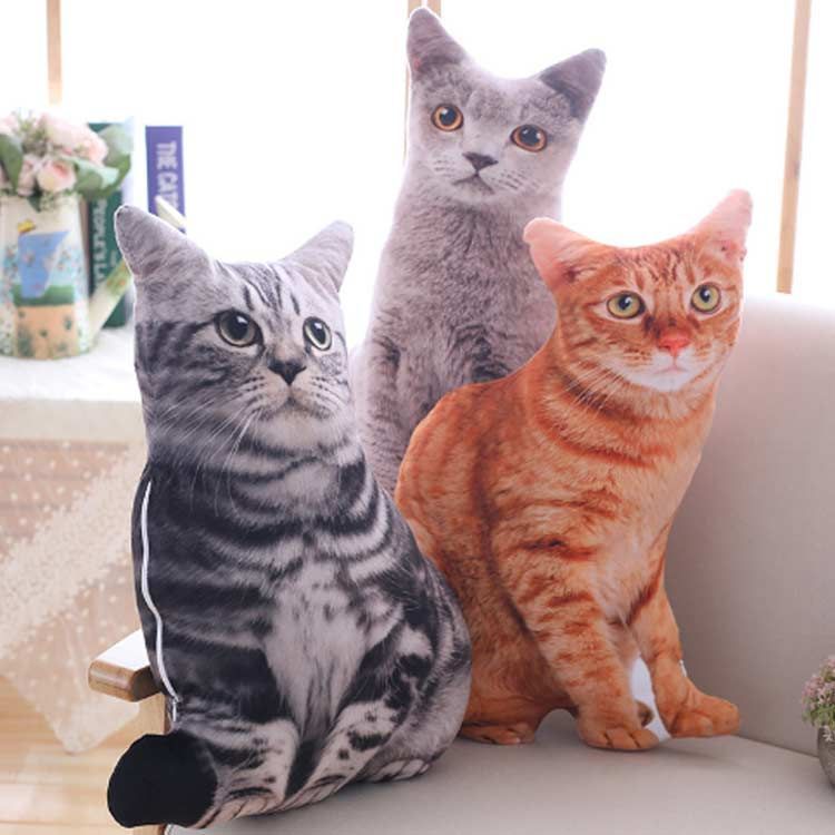 ねこ型クッション【抱き枕/ぬいぐるみ/猫/キャット/インテリア雑貨】 リアルな猫のクッション 猫 抱き枕 猫型 ぬいぐるみ ねこ