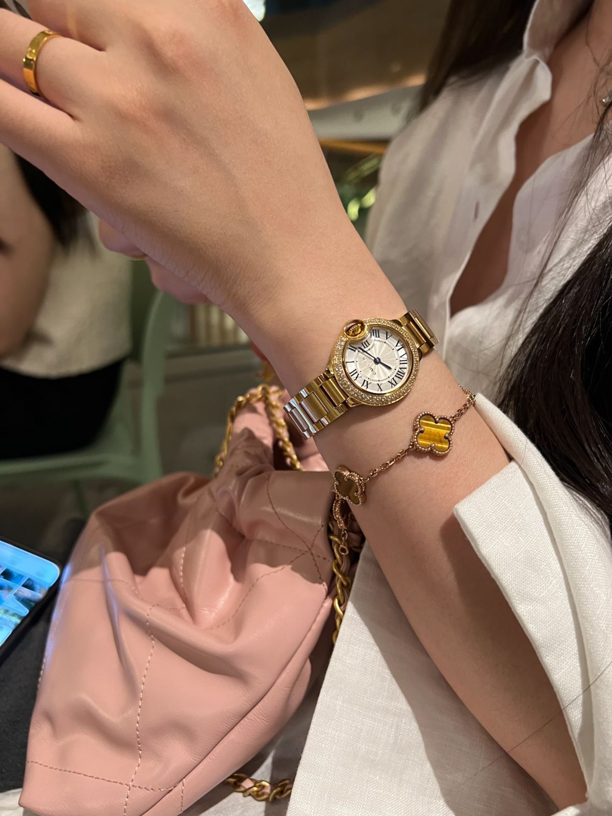 CARTIER カルティエ バロンブルー レディース腕時計 28mm