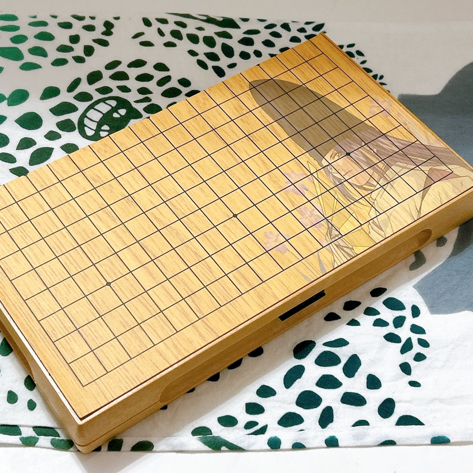 ヒカルの碁 十九路盤 囲碁セット 折りたたみ式 碁石 碁笥付き WAKUI製