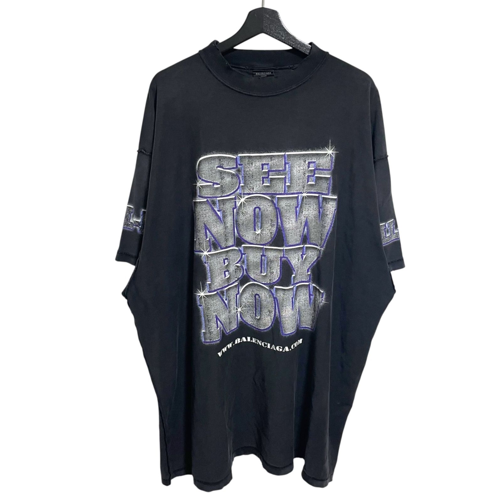 BALENCIAGA 24ss SEE NOW BUY NOW Tシャツ Balenciaga Men's See Now Buy Now Faded Jersey T-Shirt