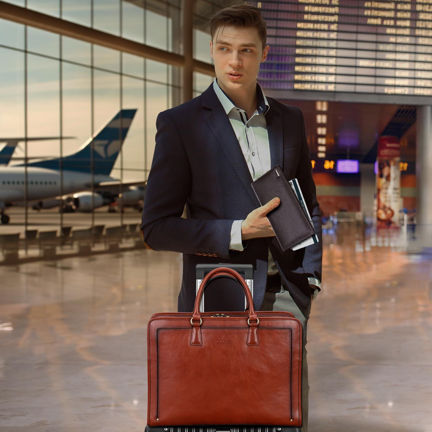 自立 かばん男性用