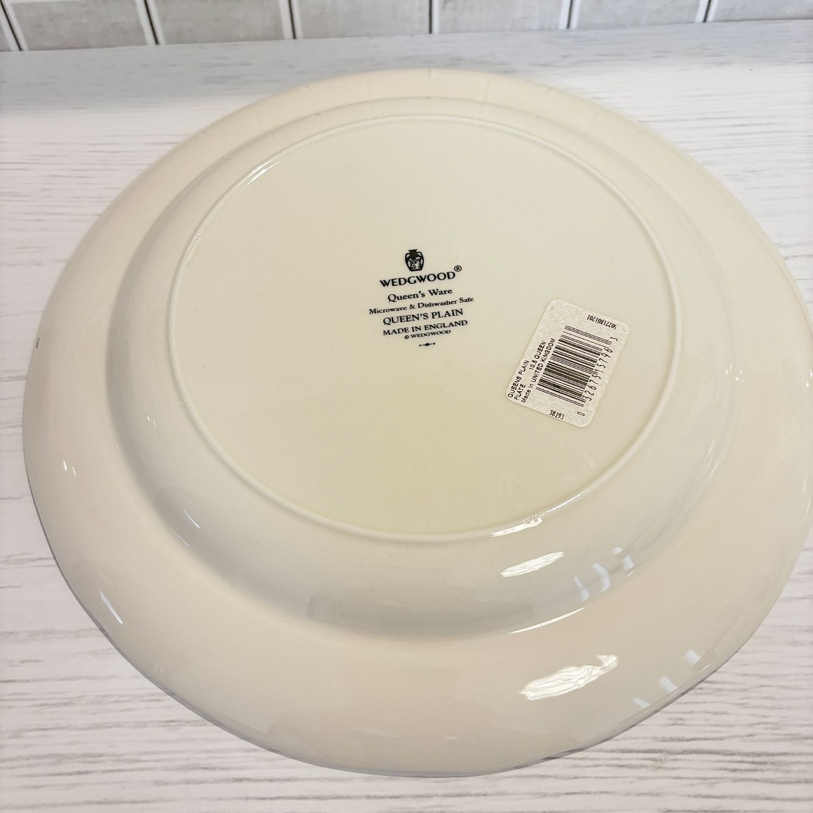 ウェジウッド クイーンズ プレーンプレート Wedgwood Queen's Plain