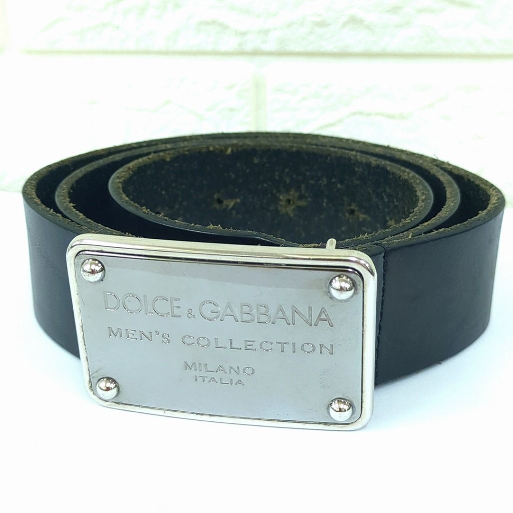 D&G ブラックレザーベルト 楽天市場】DOLCE&GABBANA ドルチェ＆ガッバーナメンズ レザー