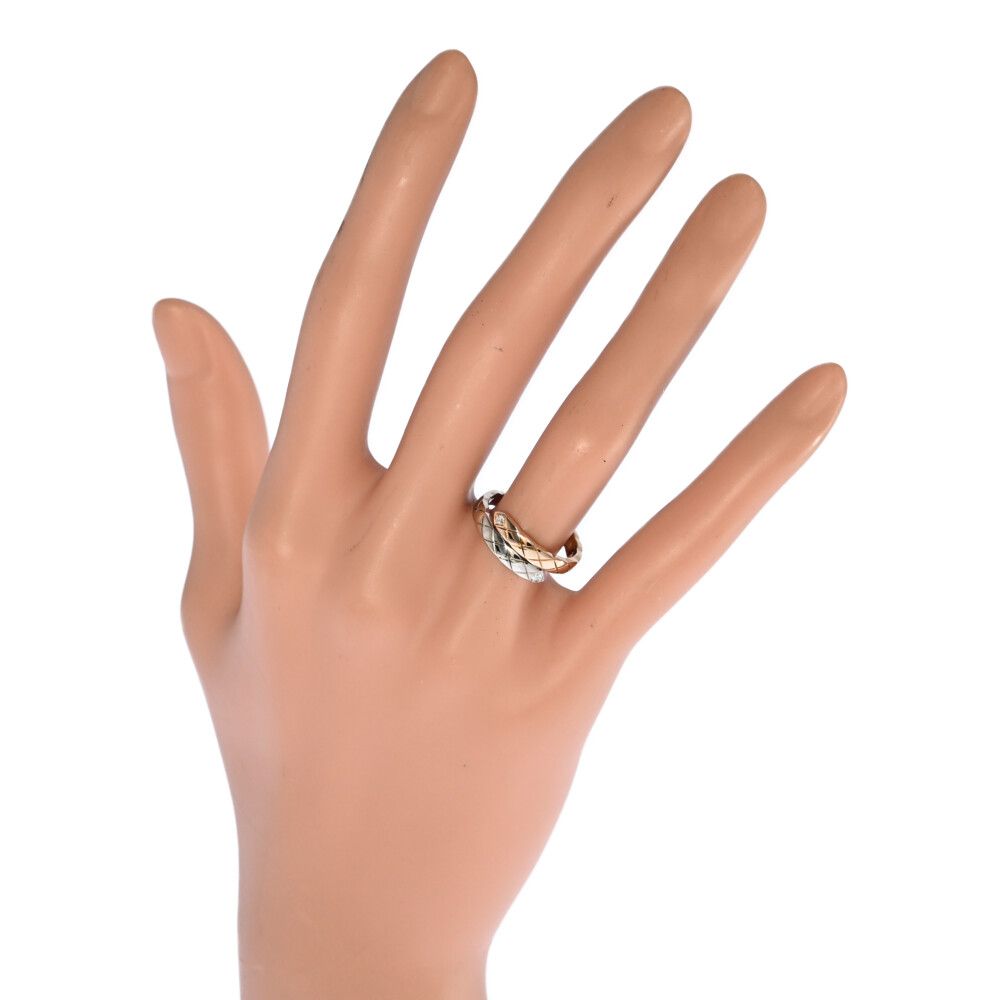 シャネル❤️希少レア チェーン エタニティ リング camelia-wedding-band-rose-gold