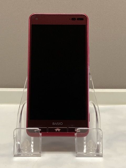 京セラ - BASIO3 KYV43SRA RED KYOCERA BASIO3 5インチ メモリー3GB ストレージ32GB レッド au
