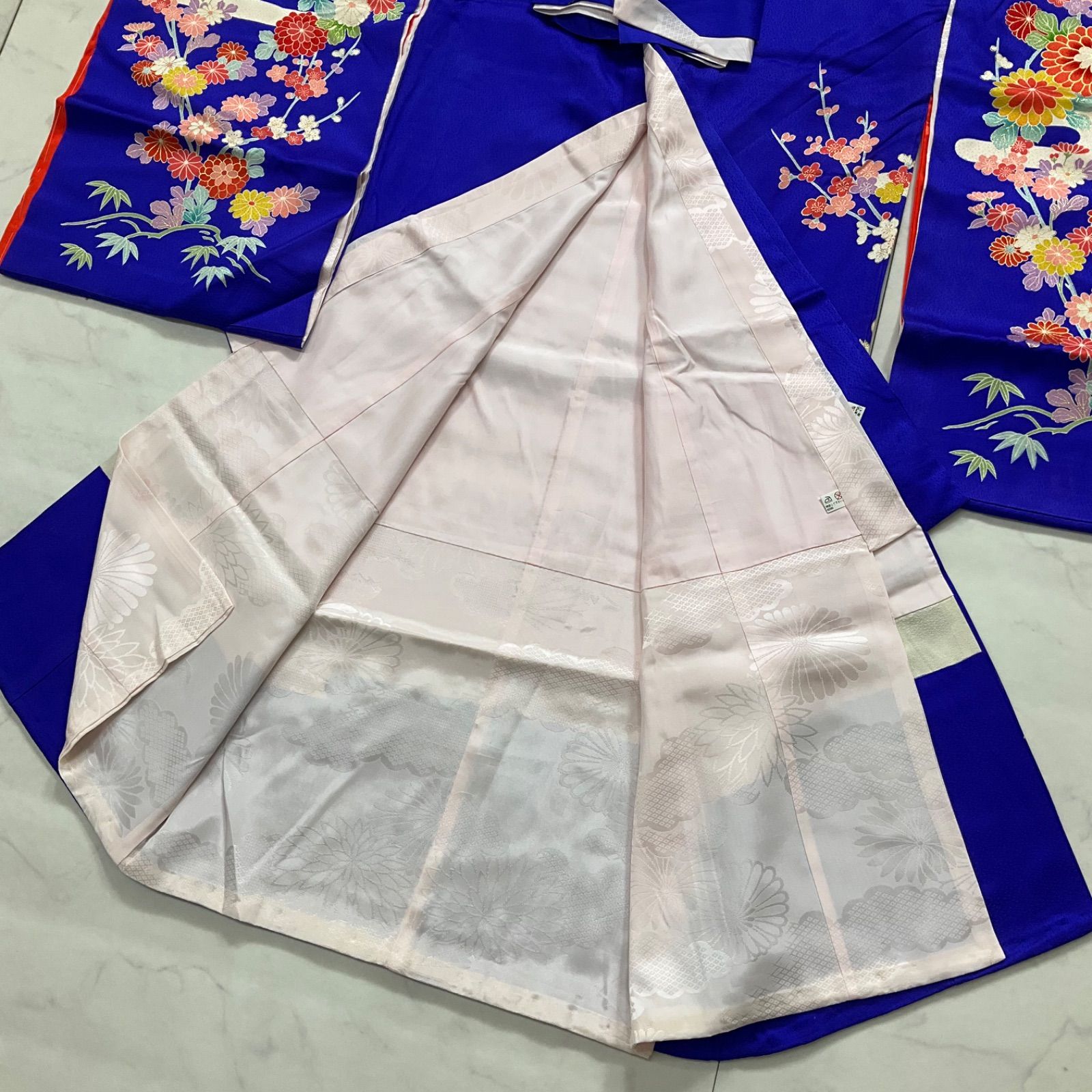  kimono one 5歳〜7歳くらい用 女の子着物 正絹 子供着物 七五三 袷 裄47㎝肩丈136㎝ 七五三お詣り女の子着物こどものひお正月卒業式十三詣り G 301 着物 着物ドレス 着物 浴衣 和小物