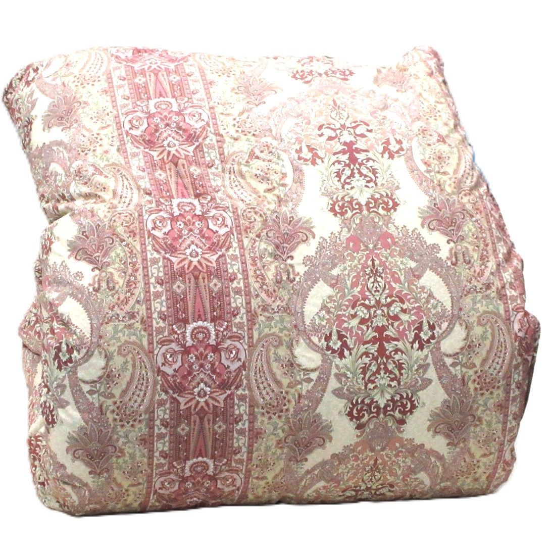 ポーランド産ダウン93% 羽毛掛けふとん シングル ピンク 2層式