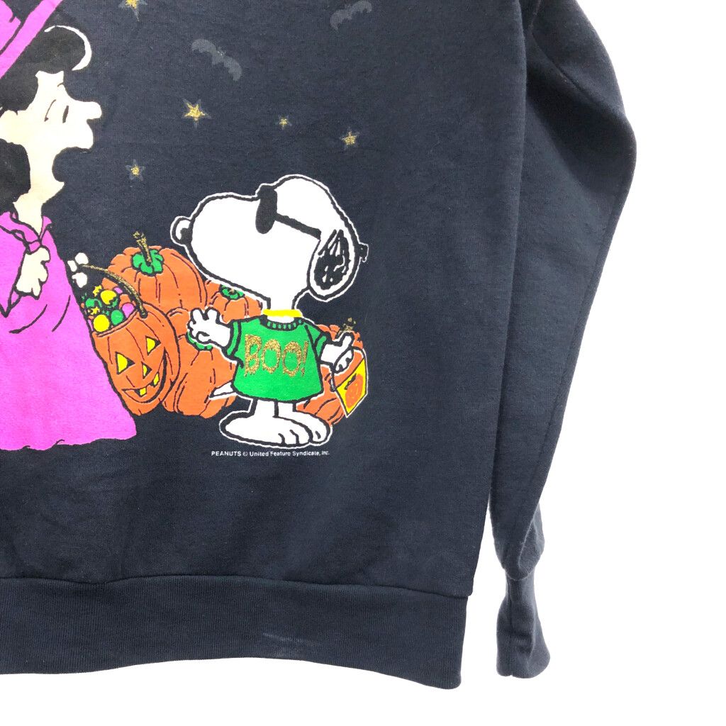 【90s】ピーナッツ スヌーピー ハロウィン キャラクタースウェット トレーナー 古着 ピーナッツ PEANUTS SNOOPY スヌーピー ハロウィン柄