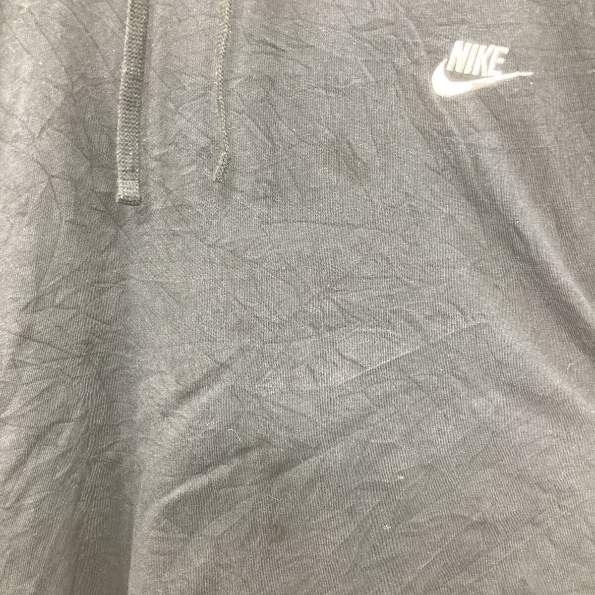 NIKE ロゴスウェット パーカー XXL ブラック ホワイト ナイキ プル 