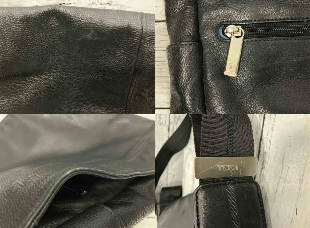 TUMI トゥミ ショルダーバッグ メンズ レザー ブラック TUMI トゥミ