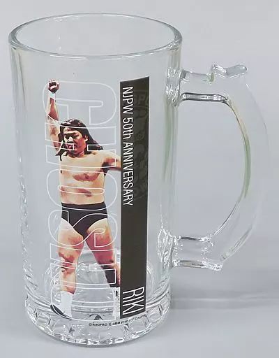 中古】マグカップ・湯のみ 長州力 ビールジョッキ 「新日本プロレス50