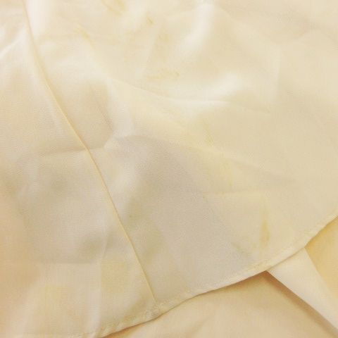 エリザベッタ フランキ ELISABETTA FRANCHI ドレス フォーマル ワンピース ロング Vネック ノースリーブ シアー ビーズ フリンジ ウエストマーク 42 S 白 アイボリー CK5 GY18 MAAHADDERANG_COM