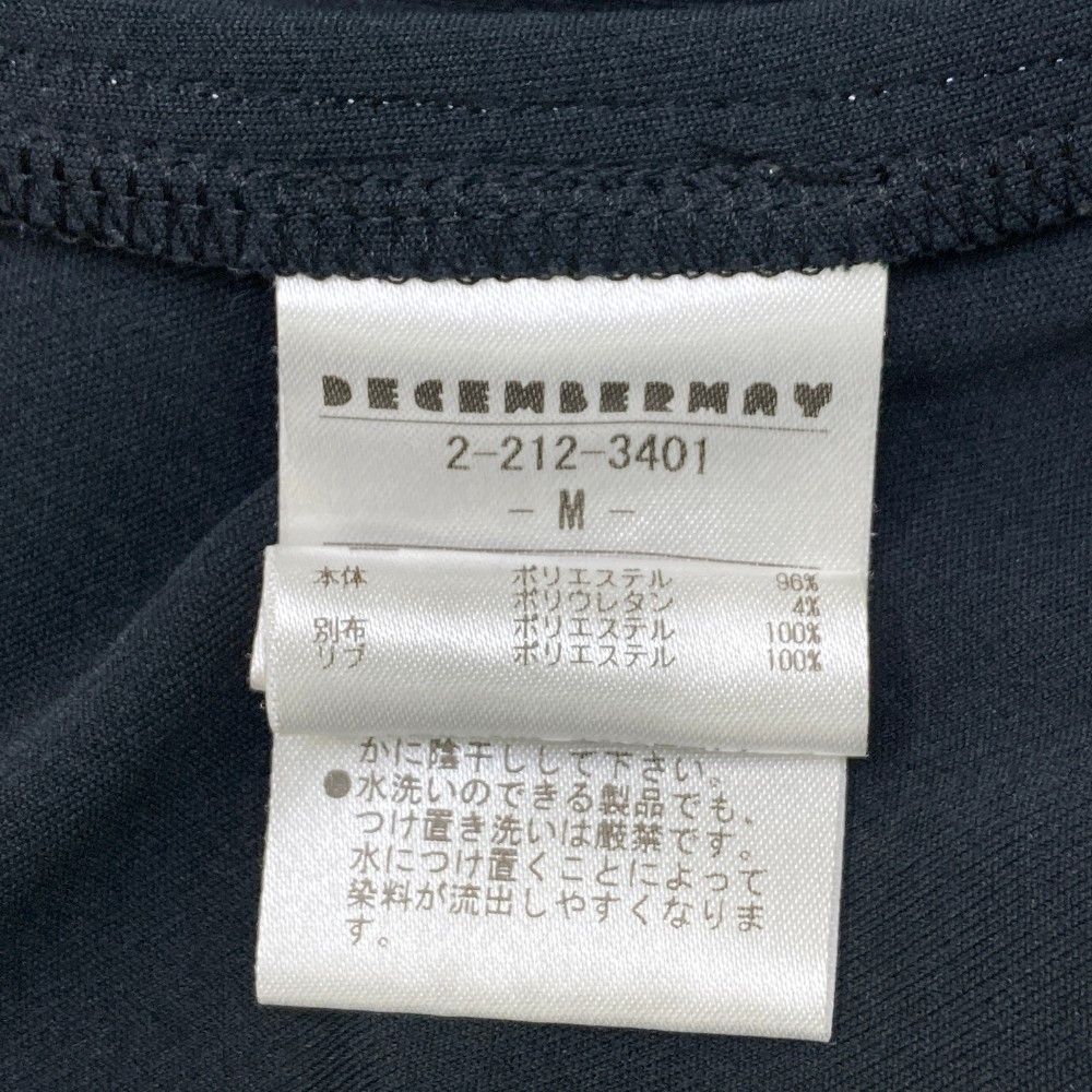 サイズ：M DECEMBERMAY ディセンバーメイ モックネック 半袖T