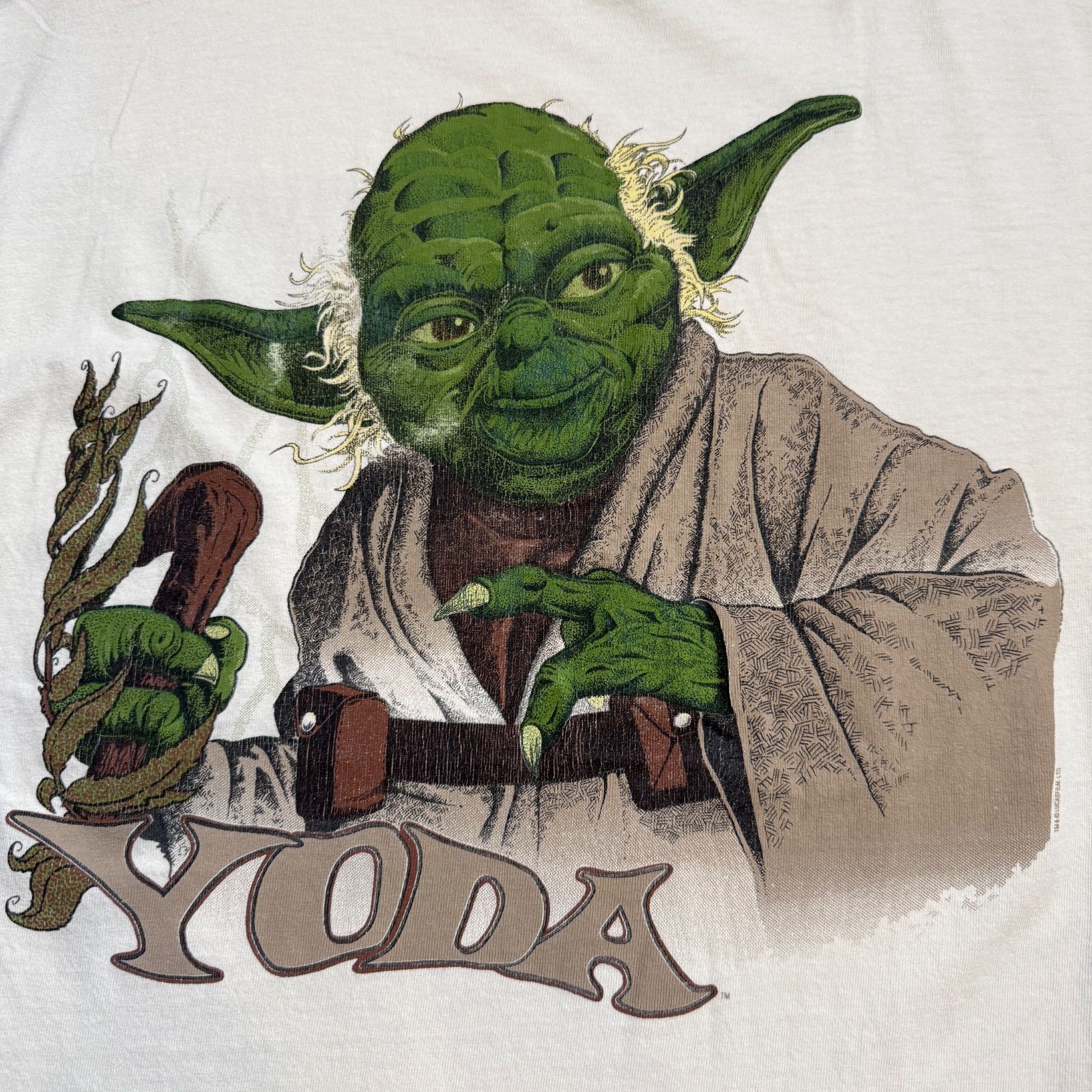 90s STARWARS YODA T-Shirts / スターウォーズ ヨーダ プリントTシャツ 