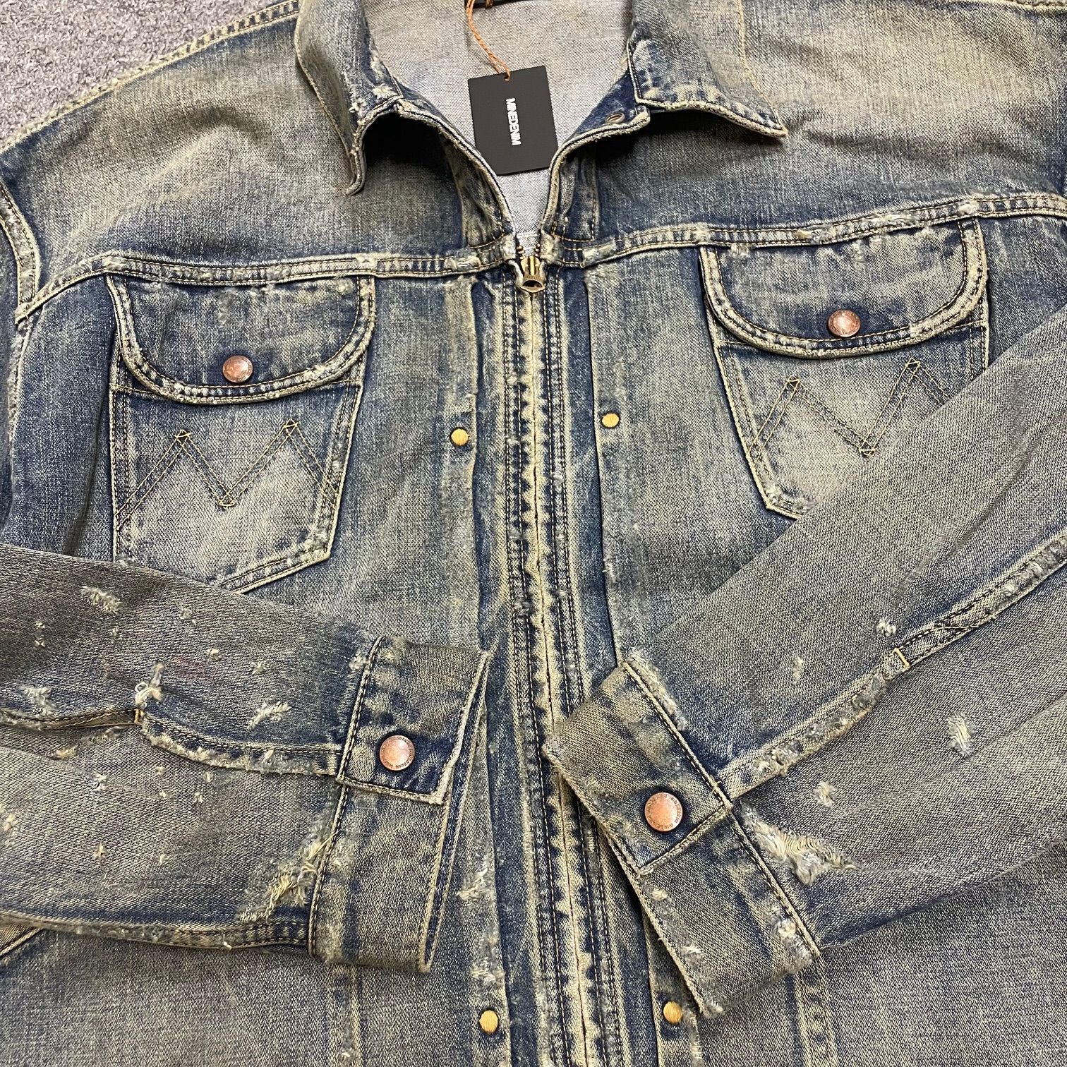 参考上代60500円 未使用品 MINEDENIM E.BF-ZP GJKT USS デニムジップ 