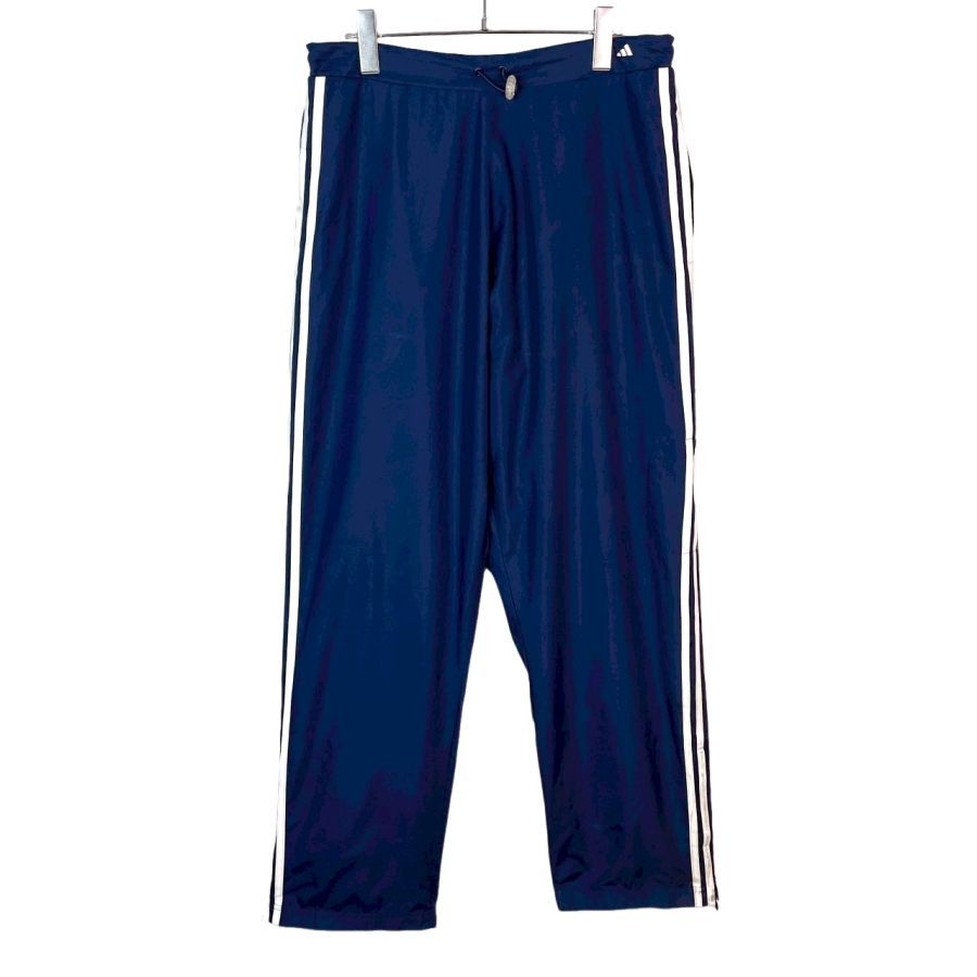 【新品タグ付き】adidas トラックパンツ 3本ライン L ブルー ロゴ 新品タグ付き】adidas トラックパンツ 3本ライン L ブルー ロゴ