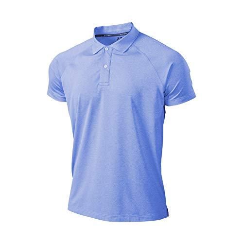 【新品・5営業日で発送】ウンドウ(Wundou) フィットネスストレッチポロシャツ　Ｐ－８１５　ロイヤルＭＩＸＷ（８８０５）　サイズ：ＸＳ