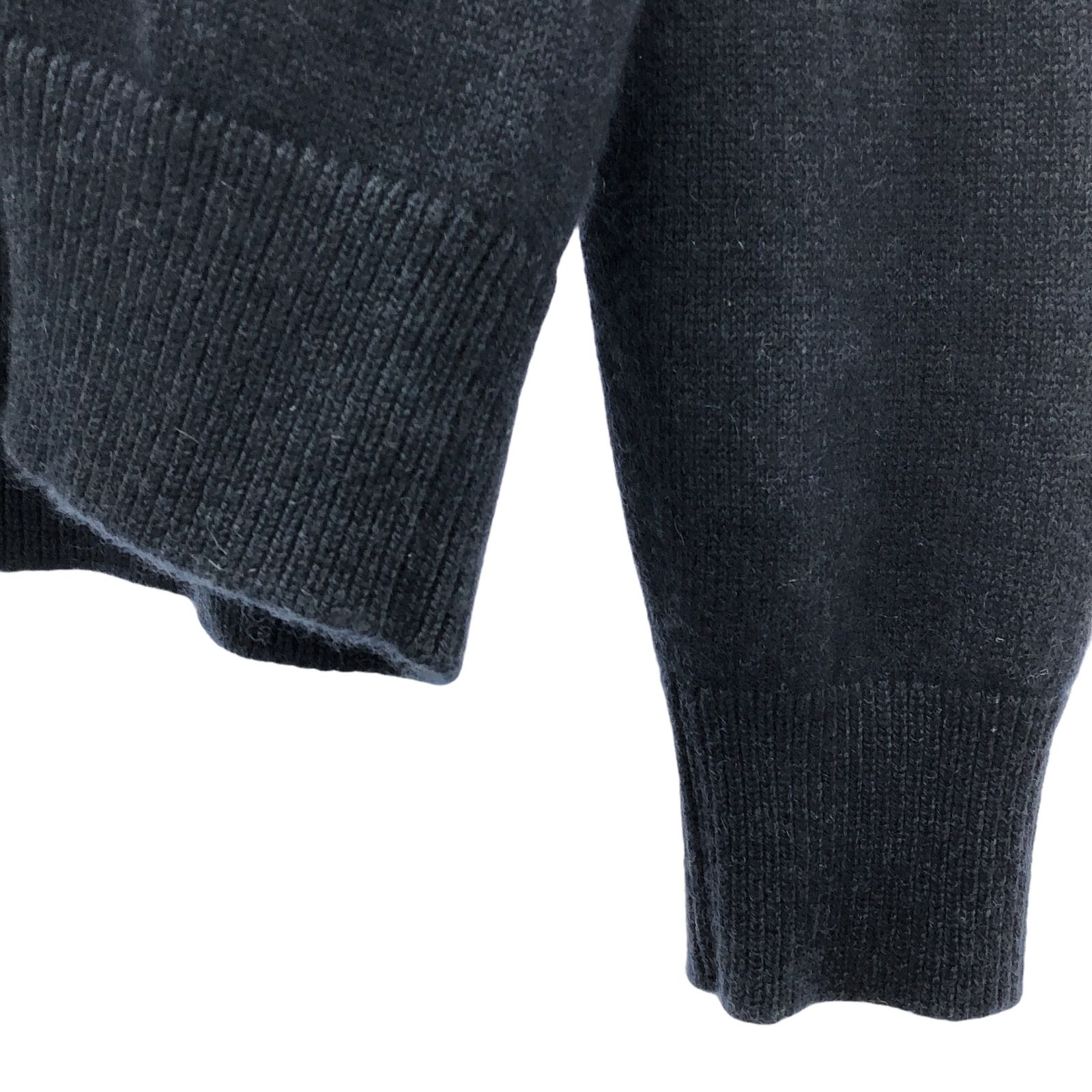 エルメス HERMES カーディガン Vネック カーディガン ネイビー