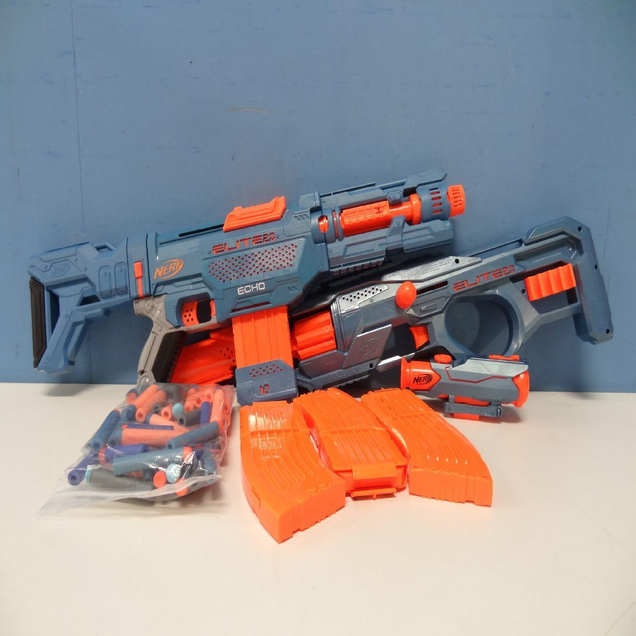 ナーフエリート 2.0 エコー イーグルポイント 2個セット 拡張マガジン付き 弾付き NERF ECHO EAGLEPOINT