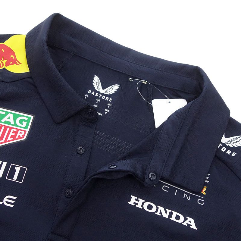 カストレ CASTORE Oracle Red Bull Racing 公式 チーム ポロシャツ Tシャツ ダークネイビー サイズ メンズXL KARIMZIABAT_FR
