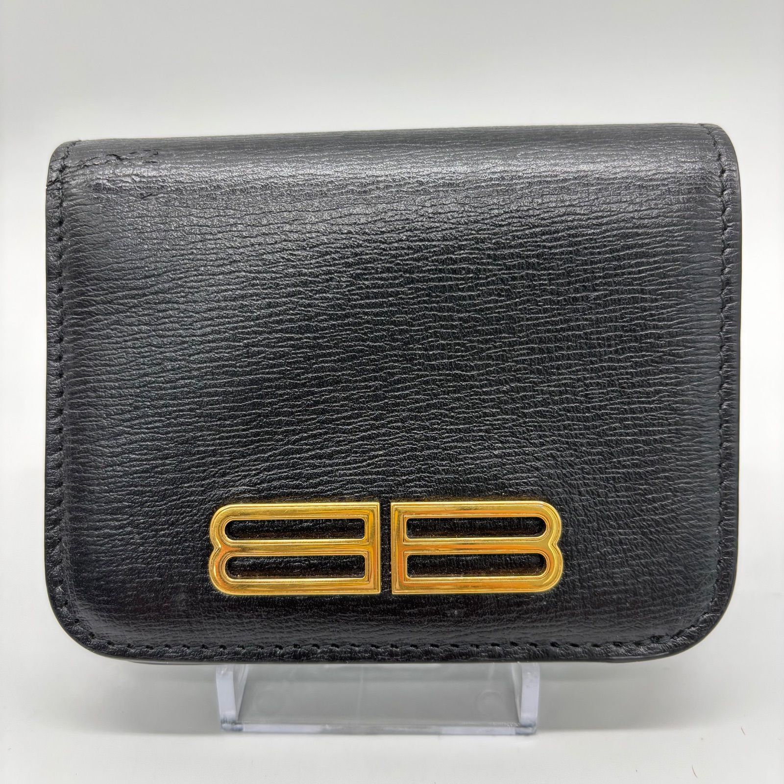 BALENCIAGA バレンシアガ 財布 三つ折り ミニ財布 ブラック