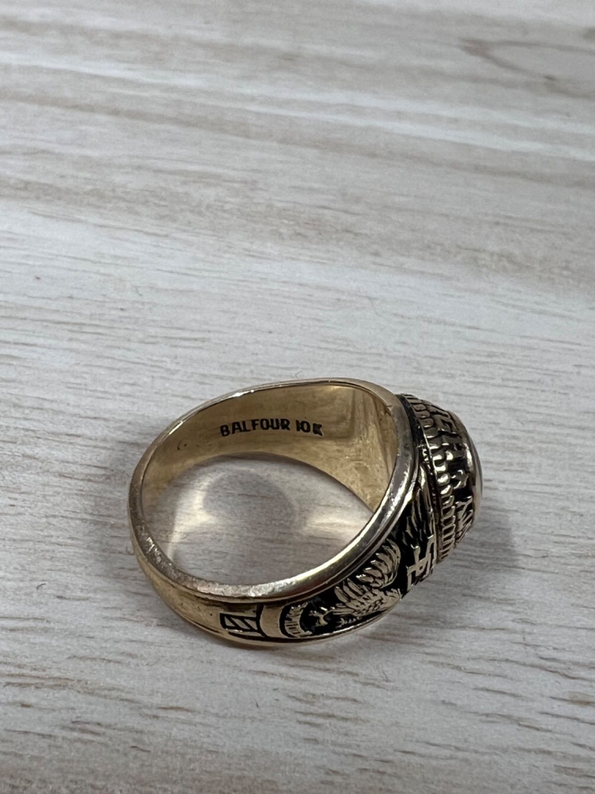 balfour 10K カレッジリング スクールリング vintage 1973