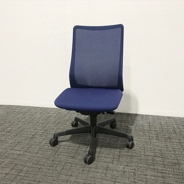 オカムラ フルーエントチェア ハイバック オフィスチェア デスクチェア 疲れない ブルー
