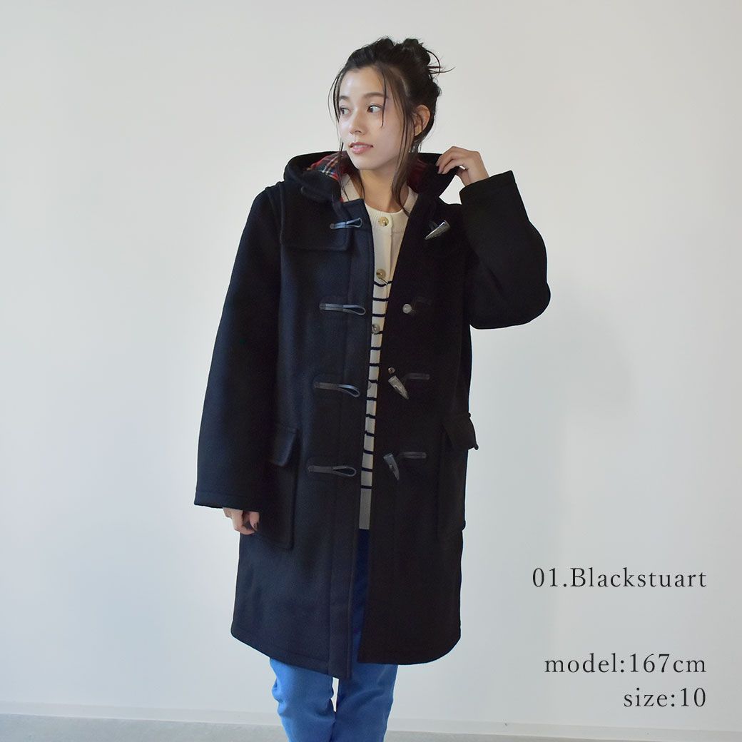 YORKLAND リバーシブル チェック フーデットコート ラグランスリーブ