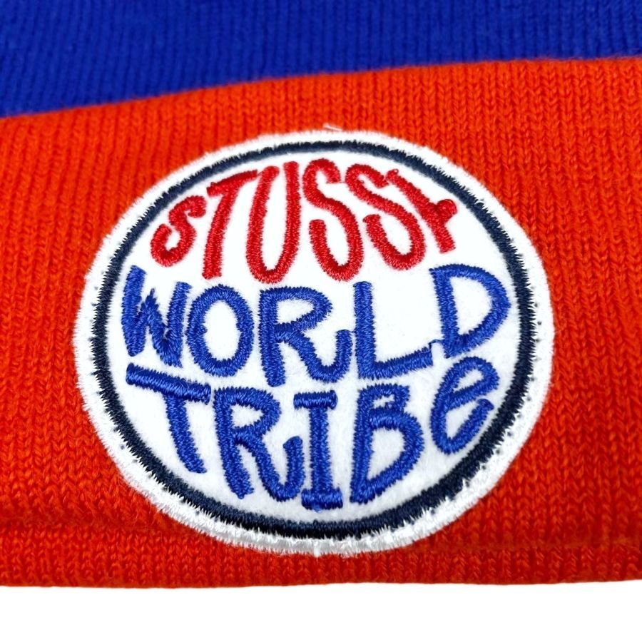 新品タグ付き！ステューシーStussyニットキャップ帽子ビーニーポンポン