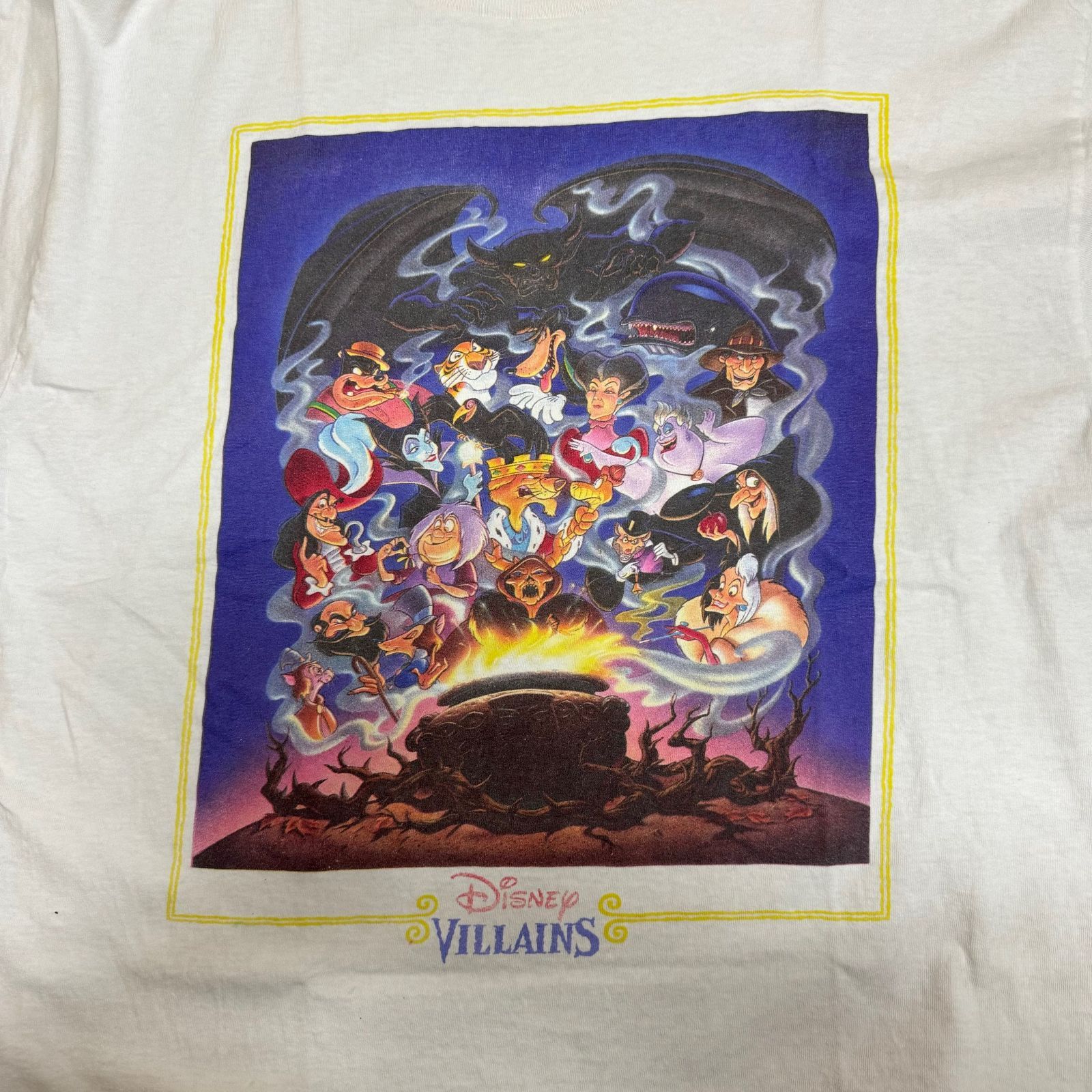 DISNEY VILLAINS TEE 90s ヴィンテージ プリント クルーネック Tシャツ 
