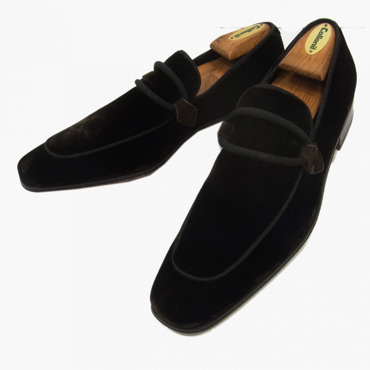 極美品◇Yves Saint Laurent rivegauche ベロア ドレスシューズ 